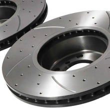 Dischi Freno Anteriori Forati e Scanalati 345mm BMW Serie 2 F22 F23 218d 220d 225d 2013-2021 - foto 8