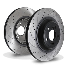 Dischi Freno Posteriori Forati, Scanalati e Ventilati 370mm BMW F87 M2 Competition 19+