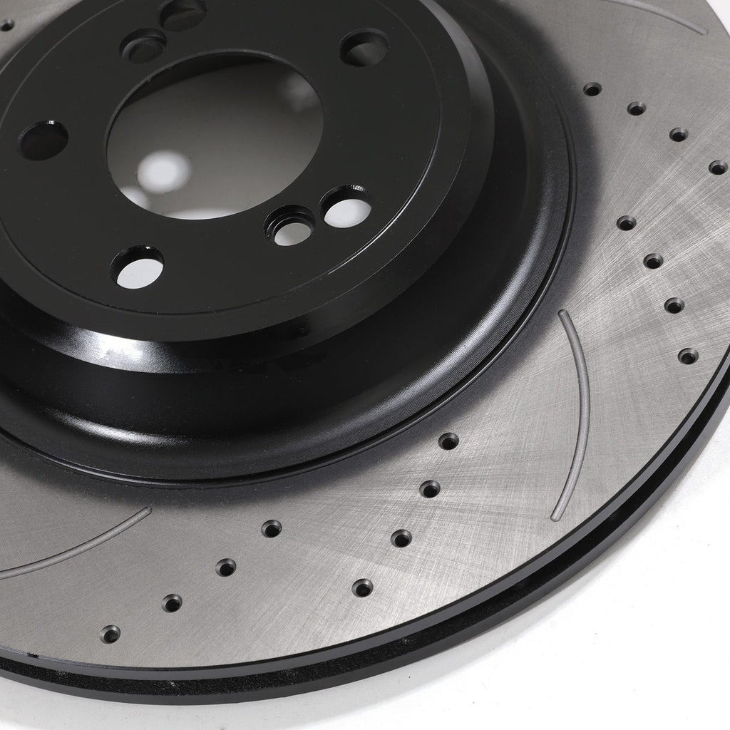 Dischi Freno Posteriori Forati, Scanalati e Ventilati 370mm BMW F80 M3 14-18 - foto 7