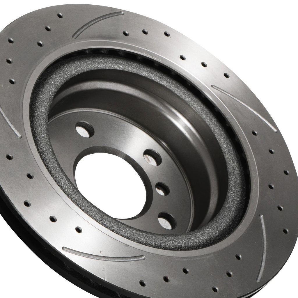 Dischi Freno Posteriori Forati, Scanalati e Ventilati 300mm BMW G21 320D 320I Touring 19+ - foto 6