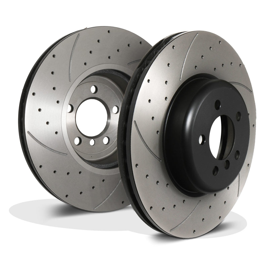 Dischi Freno Anteriori Forati e Scanalati 370mm BMW Serie 4 F32 F33 435I xDrive 13-16