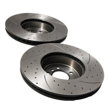 Dischi Freno Anteriori Forati e Scanalati 370mm BMW Serie 4 F32 F33 435I xDrive 13-16 - foto 3