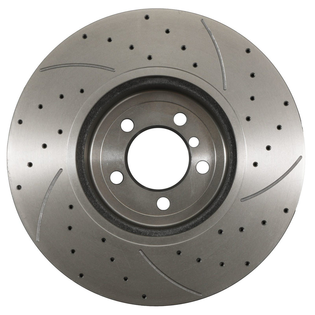 Dischi Freno Anteriori Forati e Scanalati 370mm BMW Serie 4 F32 F33 435I xDrive 13-16 - foto 5