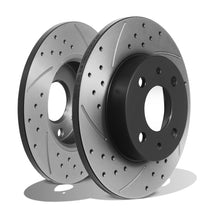 Dischi Freno Posteriori Forati e Scanalati 240mm Ford Ka MK2 B420 1.2 1.3 TDCI 09-16