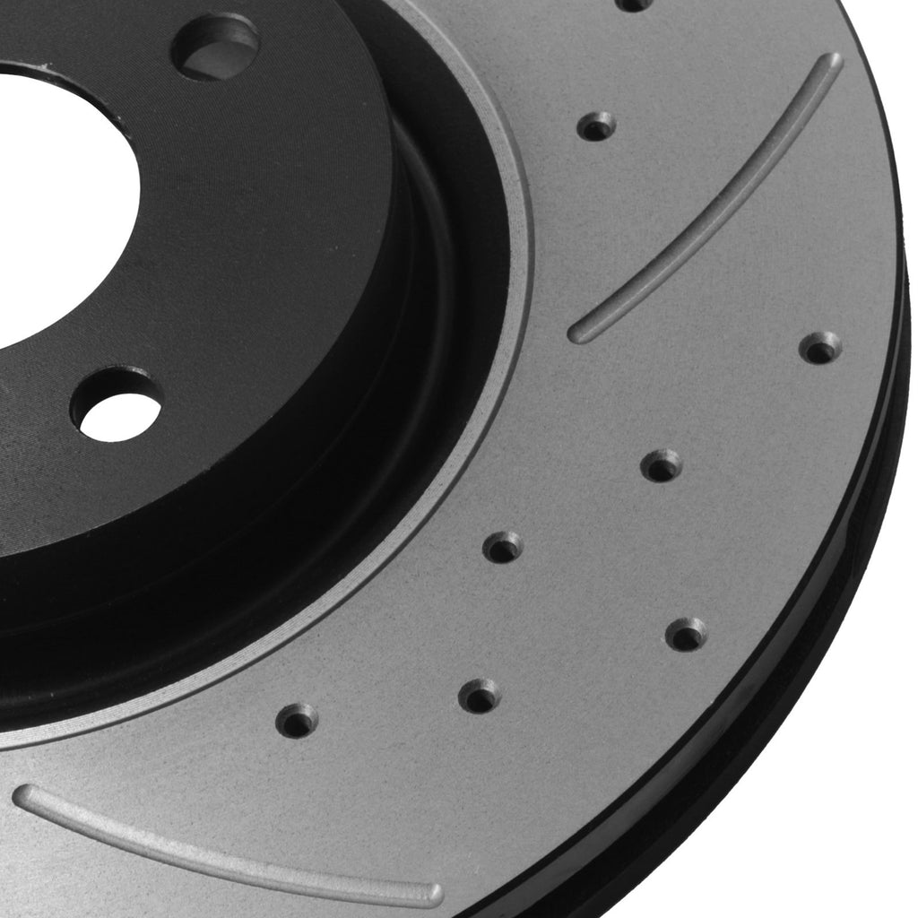 Dischi Freno Anteriori Forati Baffati 285mm Fiat Stilo e Doblo 1.4 1.6 1.9 2001-2007 - foto 6