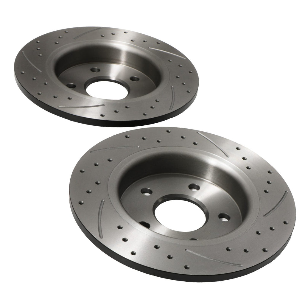 Dischi Freno Anteriori Forati e Scanalati 308mm Vauxhall Zafira A B 01-14 - foto 4