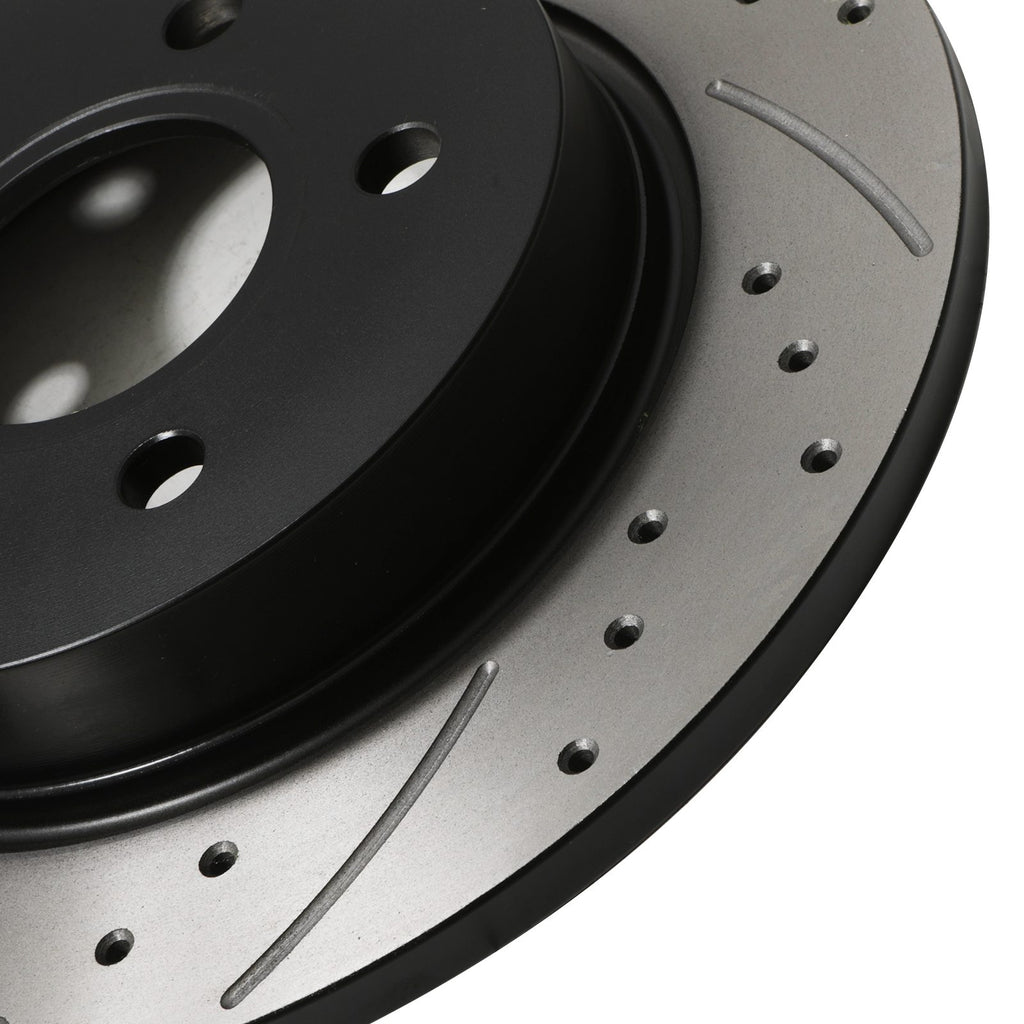 Dischi Freno Posteriori Forati e Scanalati 271mm Ford Focus MK3 1.6 2.0 ST Ecoboost 10-18 - foto 6