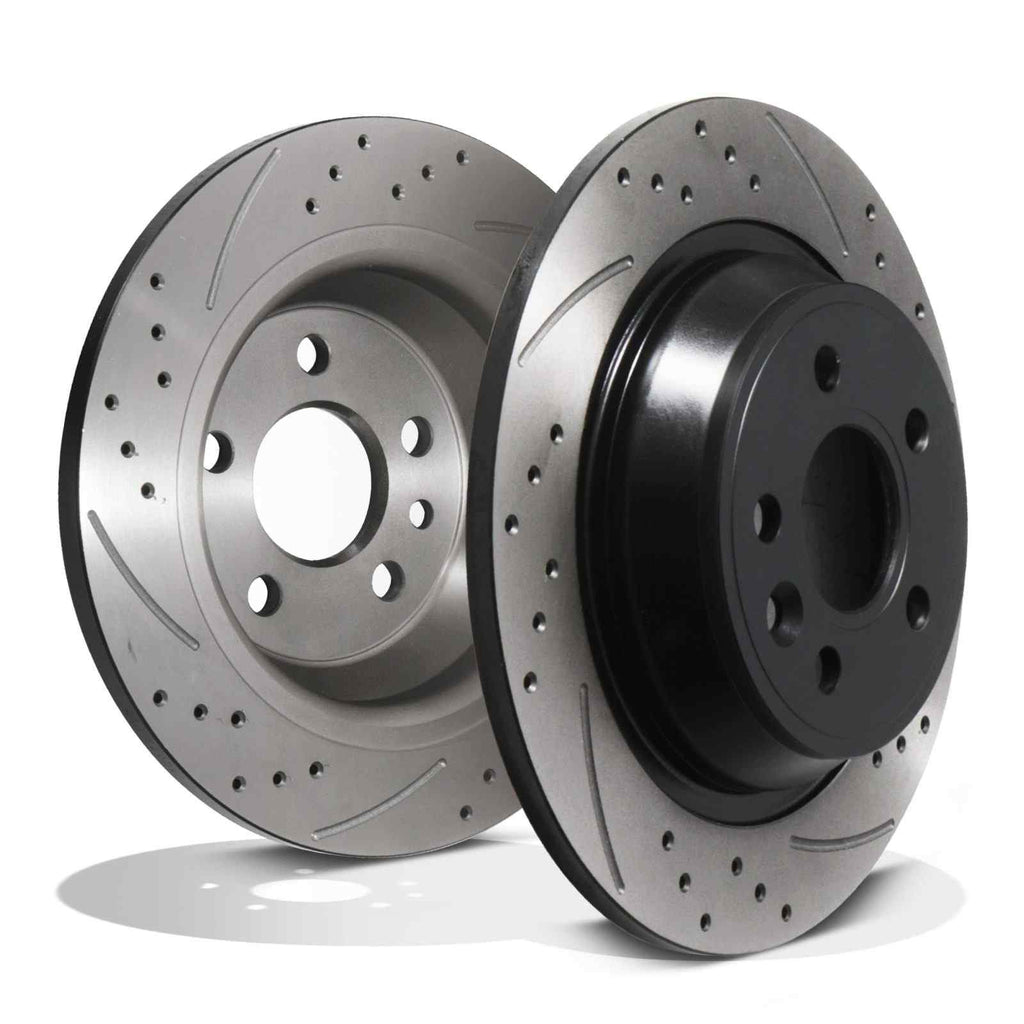 Dischi Freno Posteriori Forati e Baffati 302mm Range Rover Evoque L538 11-19