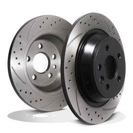Dischi Freno Posteriori Forati e Baffati 302mm Range Rover Evoque L538 11-19