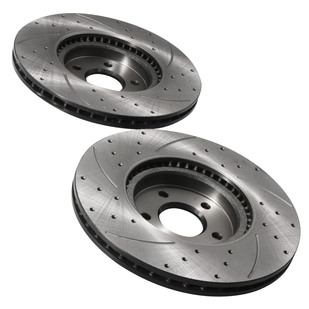 Dischi Freno Anteriori Forati e Scanalati 320mm Ford Transit Connect 1.5 1.6 2013+ - foto 10