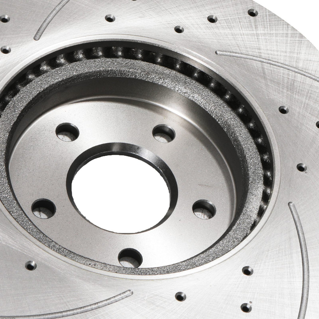 Dischi Freno Anteriori Forati e Scanalati 320mm Ford Transit Connect 1.5 1.6 2013+ - foto 7