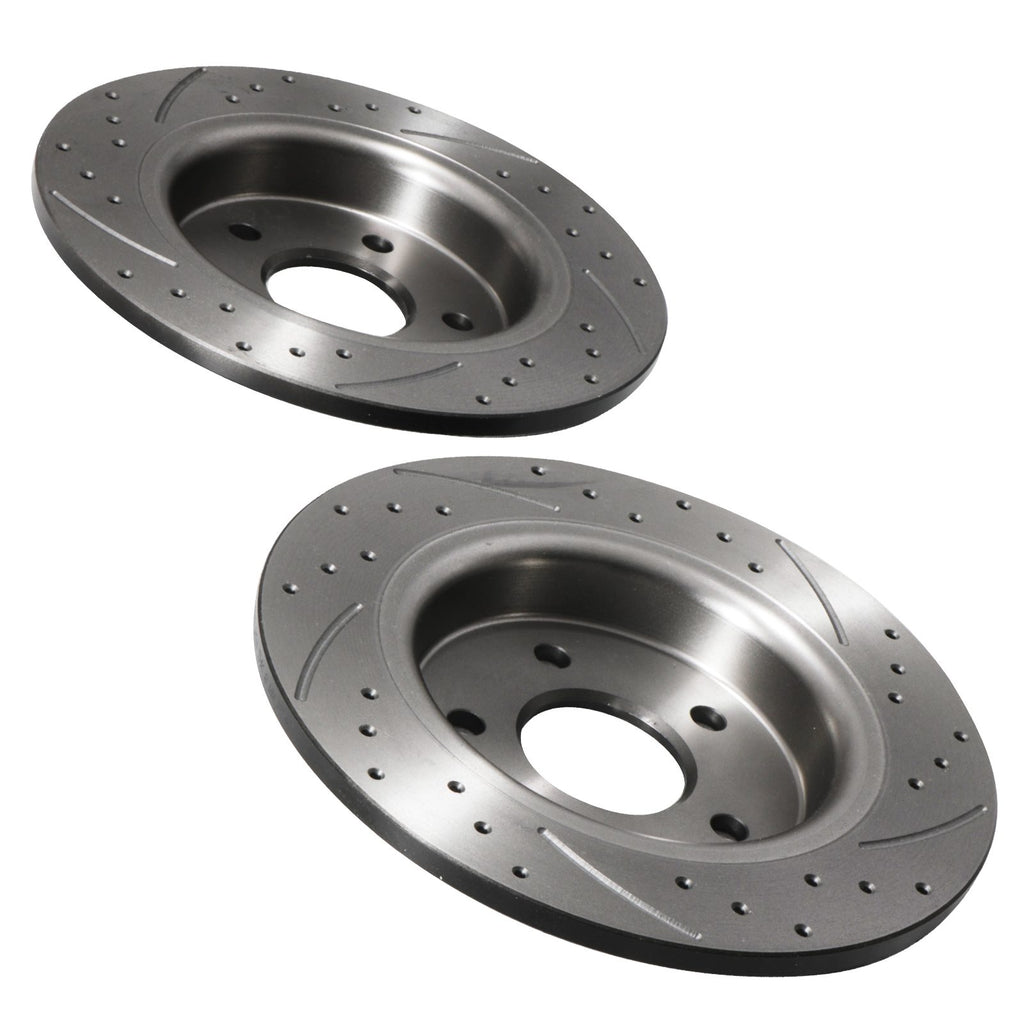 Dischi Freno Forati e Scanalati Posteriori 280mm Ford Focus MK2 - foto 7