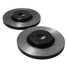 Dischi Freno Anteriori Forati e Scanalati 336mm Ford Focus MK2 RS 2.5 Turbo 09-11 - foto 4