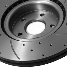 Dischi Freno Anteriori Forati e Scanalati 336mm Ford Focus MK2 RS 2.5 Turbo 09-11 - foto 9