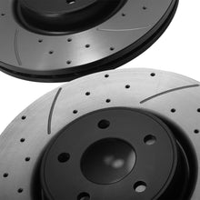 Dischi Freno Anteriori Forati e Scanalati 336mm Ford Focus MK2 RS 2.5 Turbo 09-11 - foto 10
