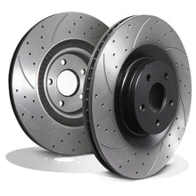 Dischi Freno Anteriori Forati e Scanalati Maggiorati 350mm Ford Focus MK3 RS 2.3 2015+