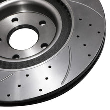 Dischi Freno Anteriori Forati e Scanalati Maggiorati 350mm Ford Focus MK3 RS 2.3 2015+ - foto 6