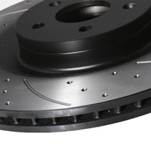 Dischi Freno Anteriori Forati e Scanalati Maggiorati 350mm Ford Focus MK3 RS 2.3 2015+ - foto 8