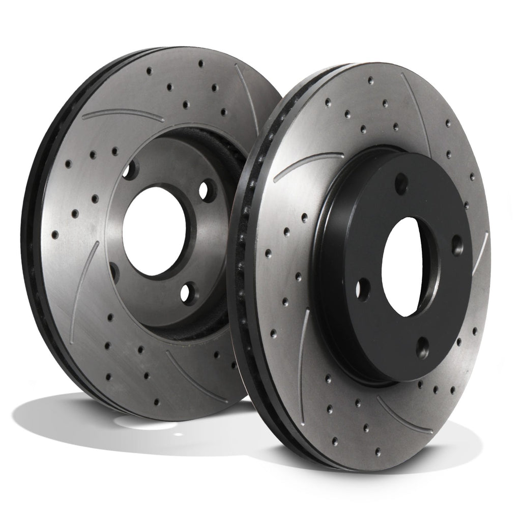 Dischi Freno Anteriori Forati e Scanalati 262mm Ford Fiesta Mk8 1.0 1.1 1.5 17+