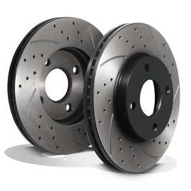 Dischi Freno Anteriori Forati e Scanalati 262mm Ford Fiesta Mk8 EcoBoost TDCi 17+