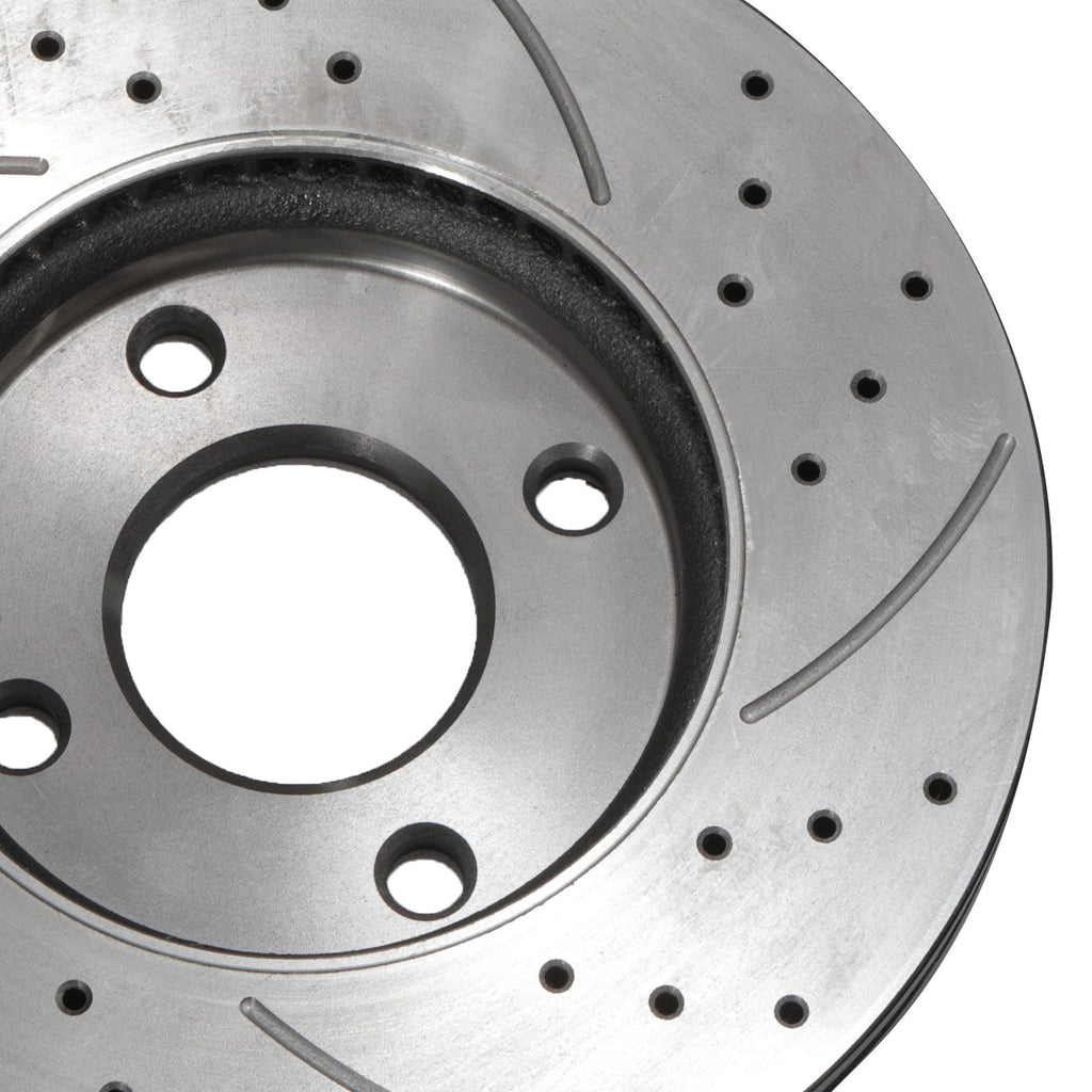 Dischi Freno Anteriori Forati e Scanalati 262mm Ford Fiesta Mk8 1.0 1.1 1.5 17+ - foto 9