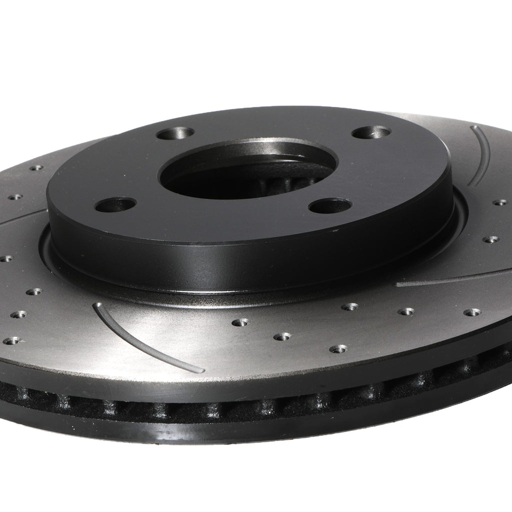 Dischi Freno Anteriori Forati e Scanalati 262mm Ford Fiesta Mk8 1.0 1.1 1.5 17+ - foto 8
