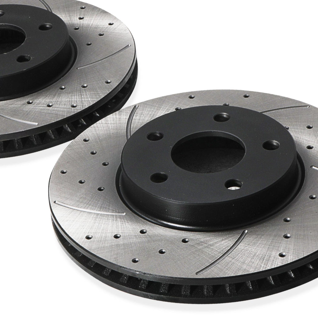Dischi Freno Anteriori Forati Baffati 282mm Ford Focus MK4 1.0 1.5 EcoBoost 2018-2025 - foto 10