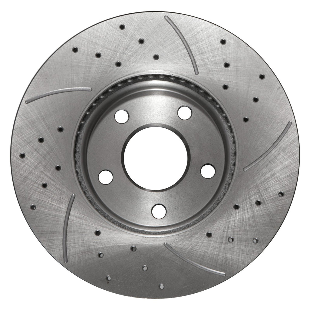 Dischi Freno Anteriori Forati Baffati 282mm Ford Focus MK4 1.0 1.5 EcoBoost 2018-2025 - foto 8