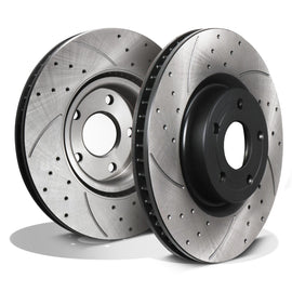 Dischi Freno Anteriori Forati e Scanalati 308mm Ford Puma MK2 St 1.5 Ecoboost 18+