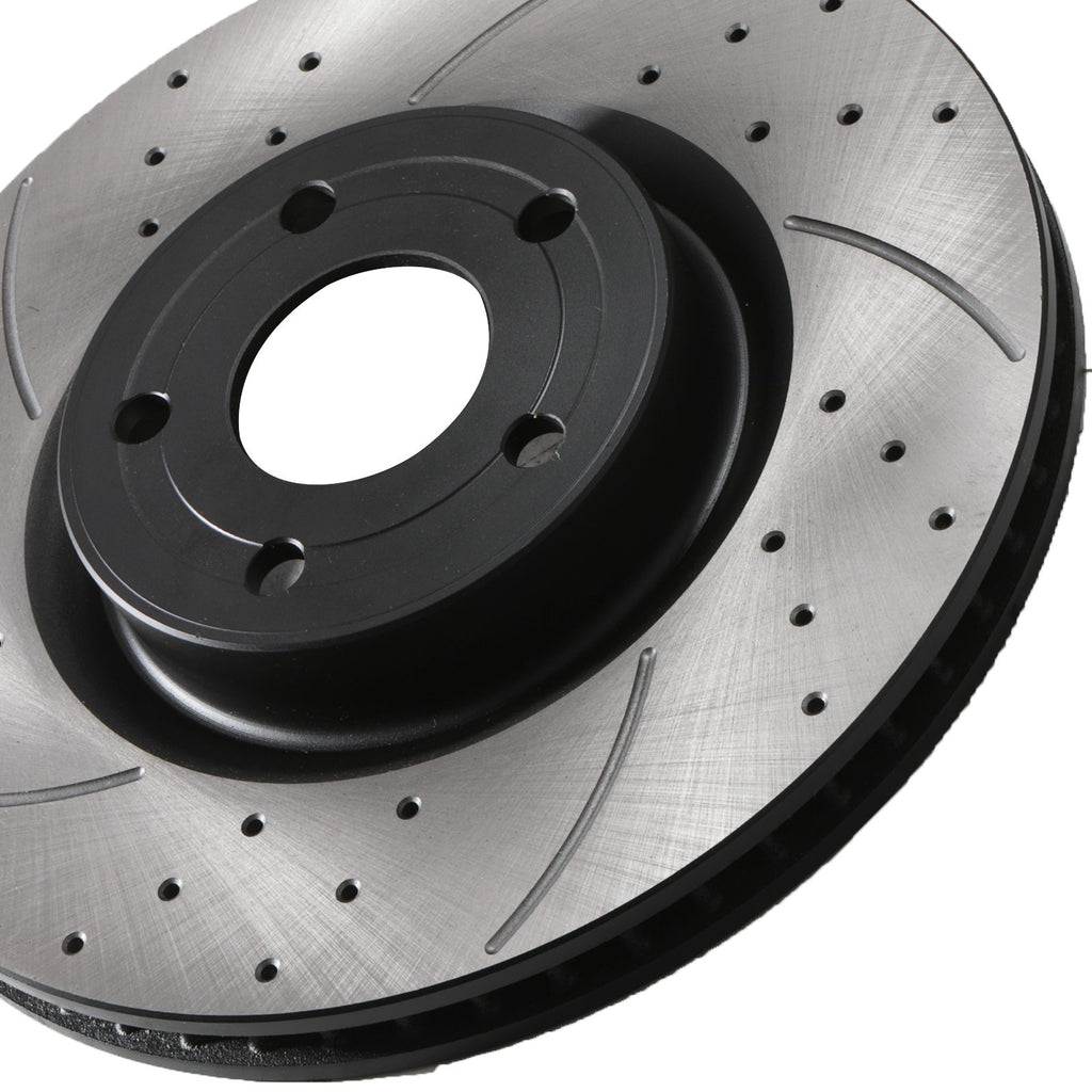 Dischi Freno Anteriori Forati e Scanalati 308mm Ford Puma MK2 St 1.5 Ecoboost 18+ - foto 8