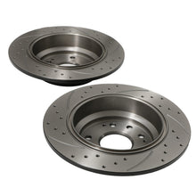 Dischi Freno Posteriori Forati e Scanalati 282mm Honda Accord Tourer 2.2D I-CDTI 02-08 - foto 6