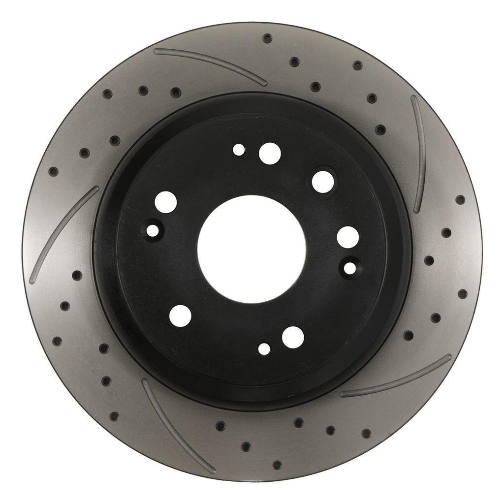 Dischi Freno Posteriori Forati e Scanalati 282mm Honda Accord Tourer 2.2D I-CDTI 02-08 - foto 4