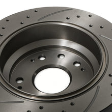 Dischi Freno Posteriori Forati e Scanalati 282mm Honda Accord Tourer 2.2D I-CDTI 02-08 - foto 7