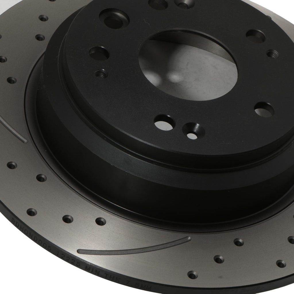 Dischi Freno Posteriori Forati e Scanalati 282mm Honda Accord Tourer 7ª Generazione 03-08 - foto 6