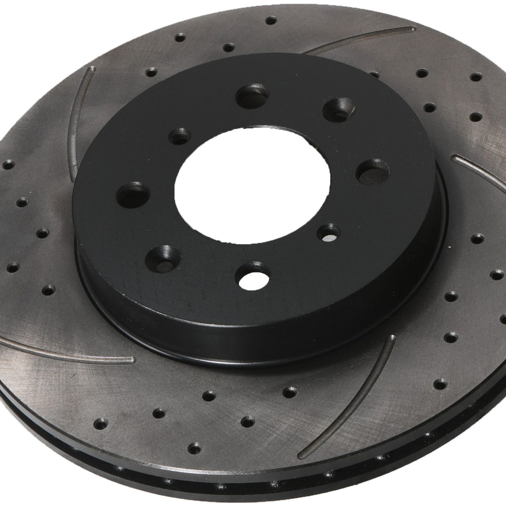 Dischi Freno Anteriori Forati e Scanalati 262mm Honda CRX Del Sol 1.5 1.6 VTEC 88-98 - foto 5