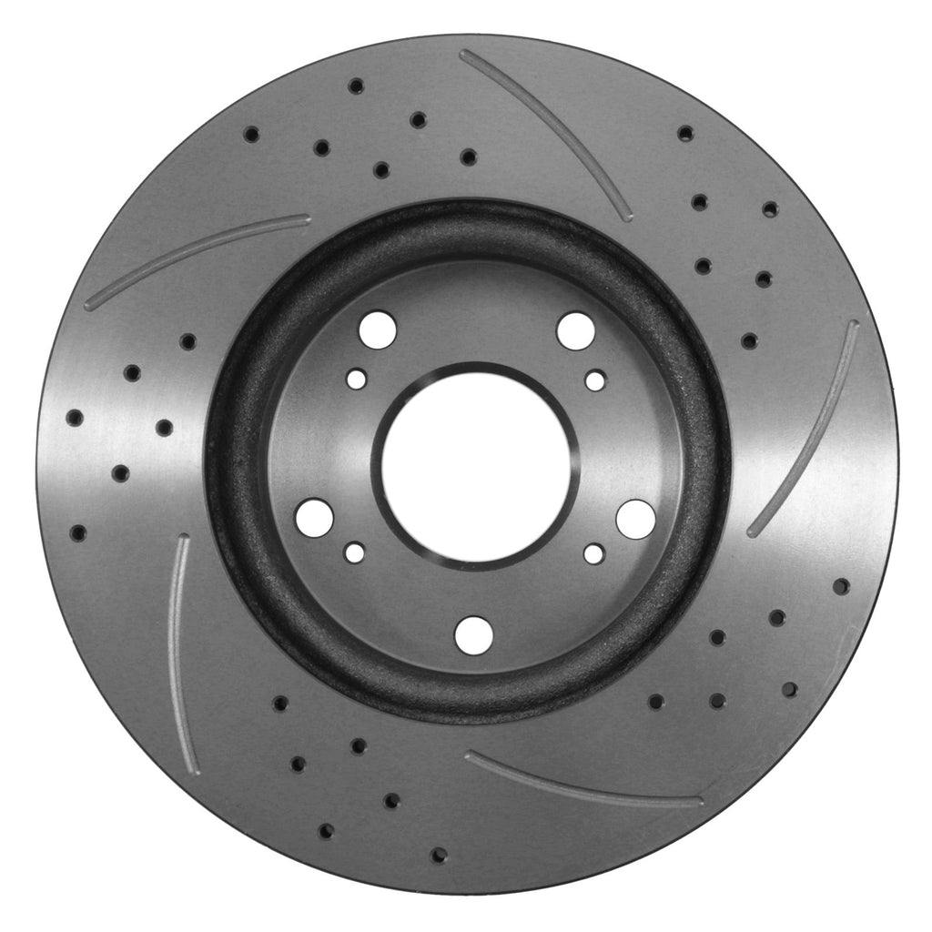 Dischi Freno Anteriori Forati Baffati 282mm Honda Civic 10a Generazione FC 2016-2021 - foto 5