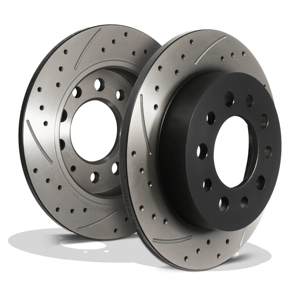 Dischi Freno Posteriori Forati e Scanalati 258mm Hyundai Coupe MK2 GK 01-09