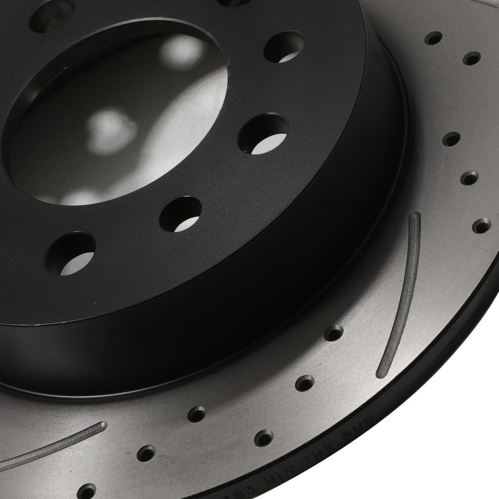 Dischi Freno Posteriori Forati e Scanalati 258mm Hyundai Coupe MK2 GK 01-09 - foto 6