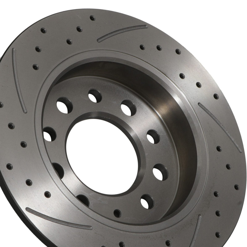 Dischi Freno Posteriori Forati e Scanalati 258mm Hyundai Coupe MK2 GK 01-09 - foto 8