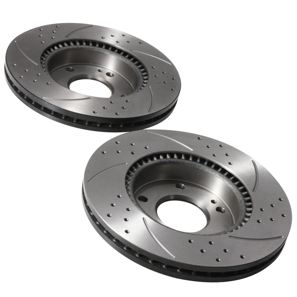 Dischi Freno Anteriori Forati e Scanalati 280mm Hyundai Coupe Tiburon GK 2.0 2.7 01-09 - foto 8