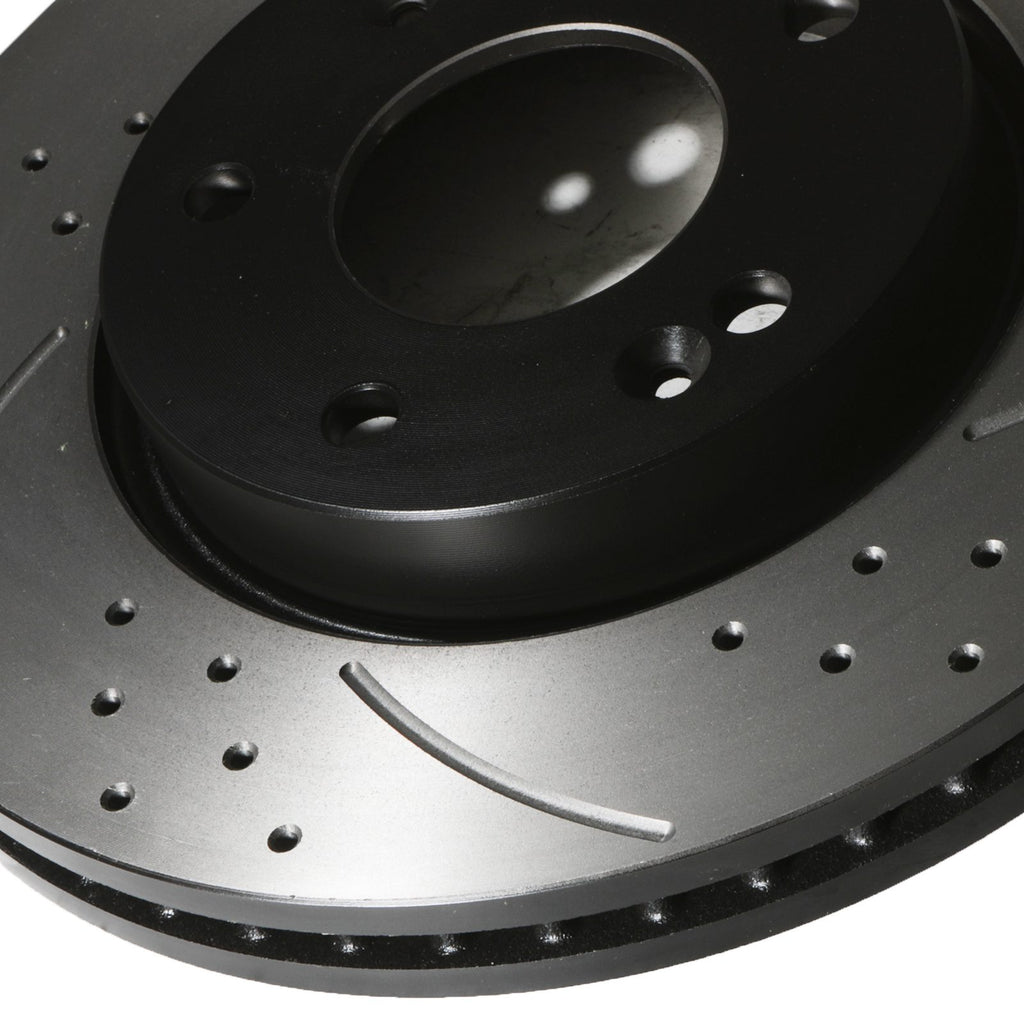 Dischi Freno Anteriori Forati Baffati 280mm Hyundai Tucson (Mk1 JM) 2.0 2.7 CRDI 04-10 - foto 6