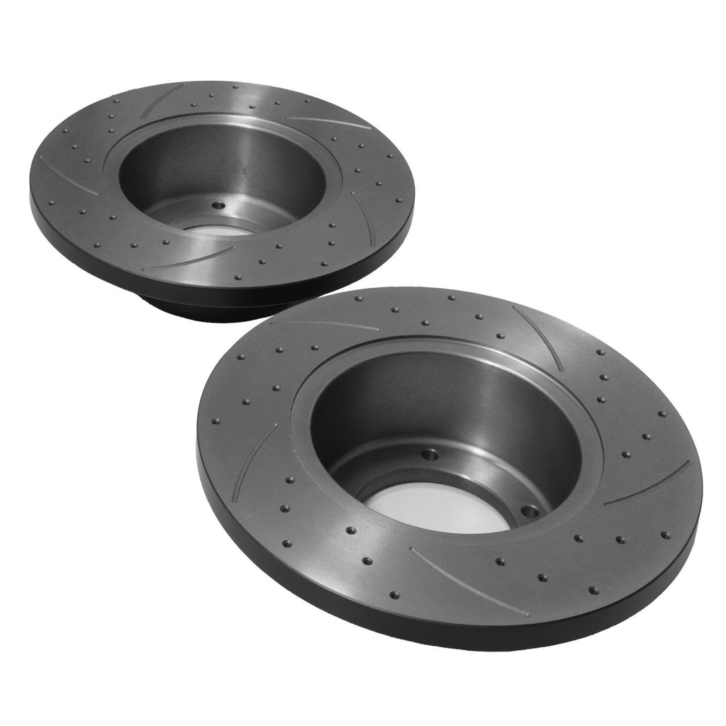 Dischi Freno Anteriori Forati e Scanalati 298mm Land Rover Discovery 1 89-98 - foto 5