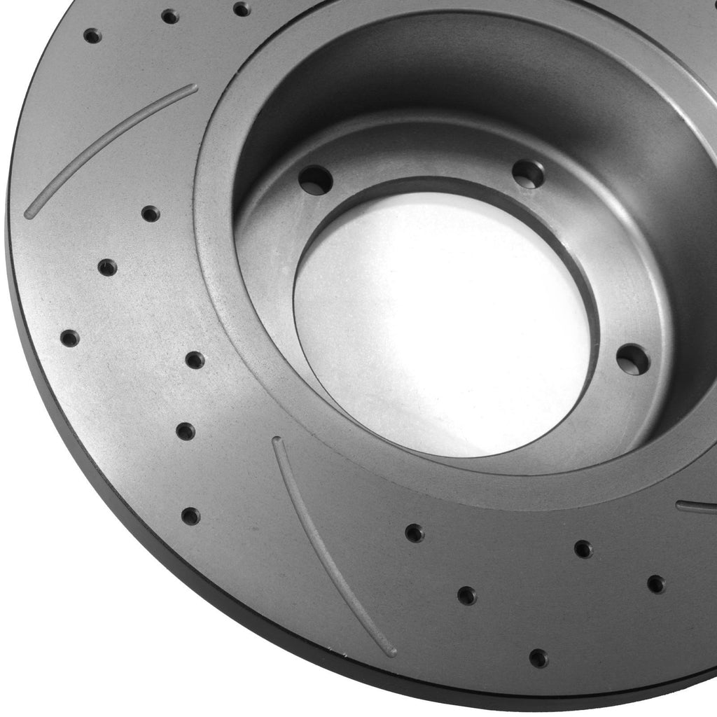 Dischi Freno Anteriori Forati e Scanalati 298mm Land Rover Discovery 1 89-98 - foto 9