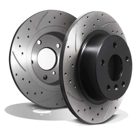 Dischi Freno Posteriori Forati e Baffati 304mm Range Rover P38 Vogue L322 98-12