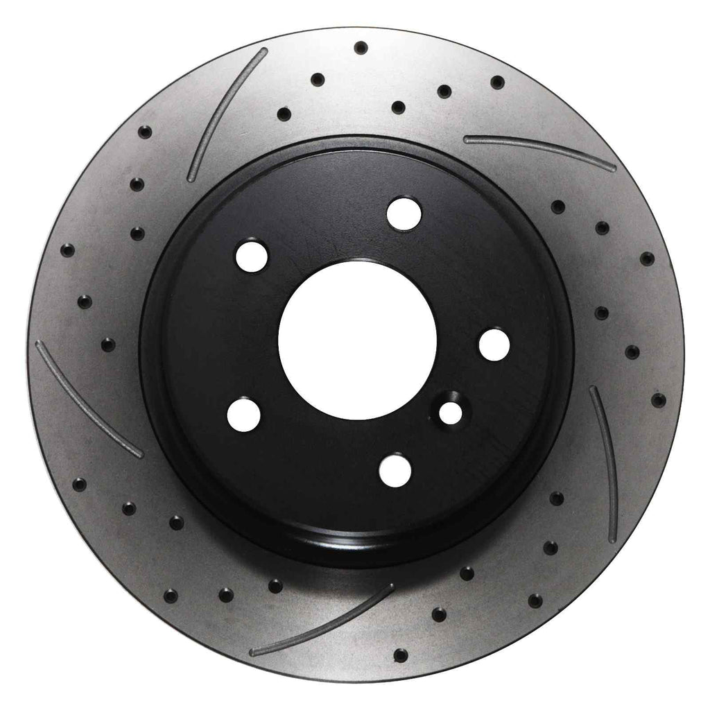 Dischi Freno Posteriori Forati e Baffati 304mm Land Rover Discovery 2 L318 98-04 - foto 4