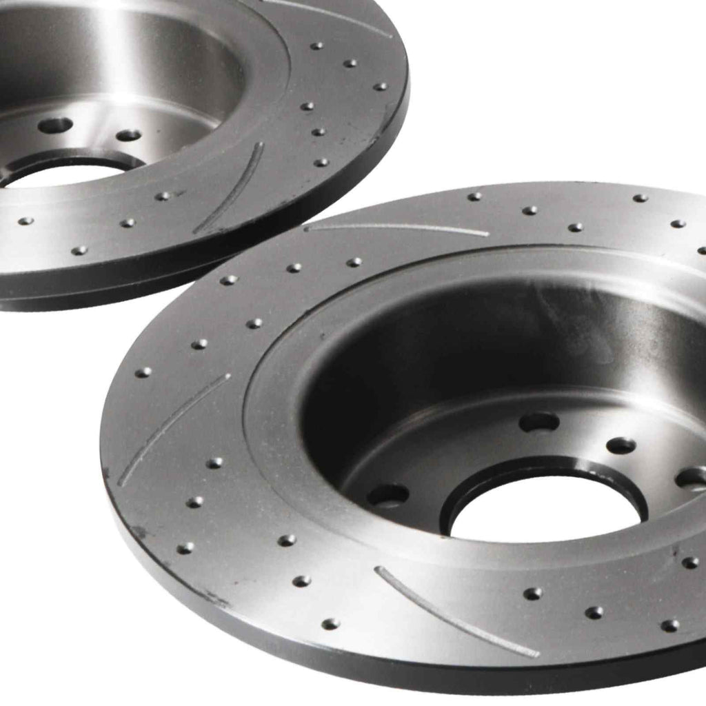 Dischi Freno Posteriori Forati e Baffati 304mm Range Rover P38 Vogue L322 98-12 - foto 6