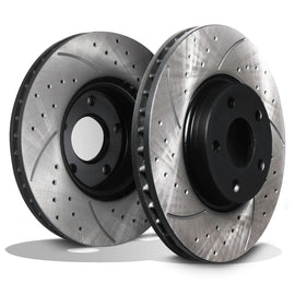 Dischi Freno Anteriori Forati e Scanalati 300mm Range Rover Evoque / Discovery Sport 11+