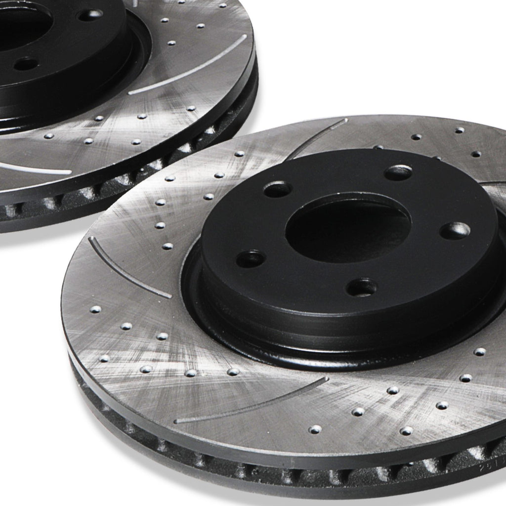 Dischi Freno Anteriori Forati e Scanalati 300mm Land Rover Discovery Freelander TD4 07+ - foto 5
