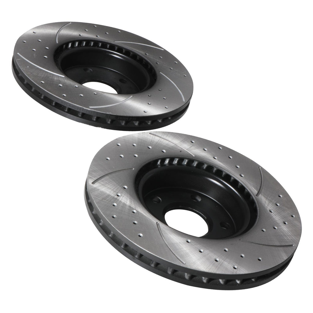 Dischi Freno Anteriori Forati e Scanalati 300mm Ford Mondeo MK4 1.8 2.0 TDCI 07-15 - foto 5
