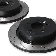 Dischi Freno Posteriori Forati e Scanalati 350mm Range Rover Sport 3.0 4.2 5.0 05-13 - foto 6